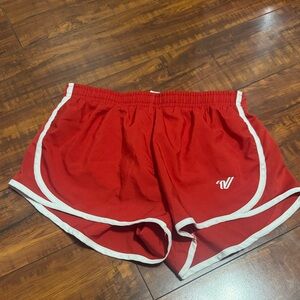Red Women's Athletic Shorts